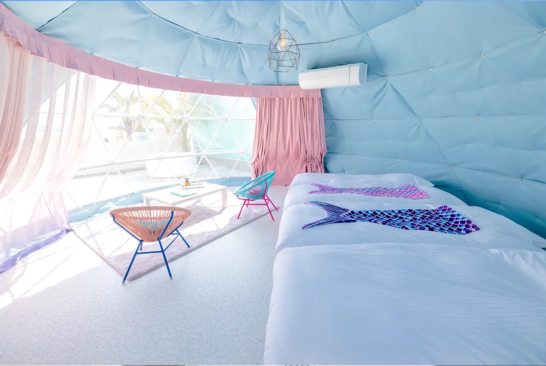 Dome Tent with Private Bath
